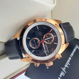 Original Montblanc Chronograph Blue Dail Leather Watch