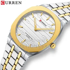 Polished Steel Men’S Luxe Wrist Watch