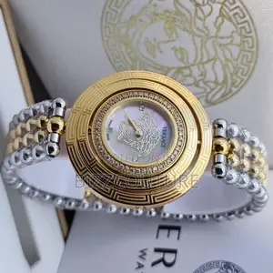 Original Versace Gold and Silver Chain Watch Is Available