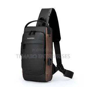 Anti-theft Password Lock Waterproof Crossbody Bag Usb Port