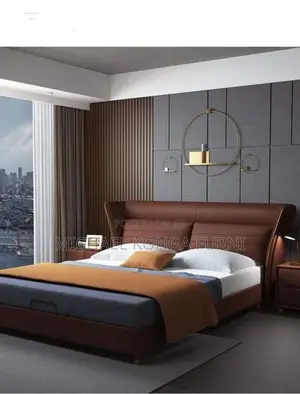 Unique Padded Bed With Bedside