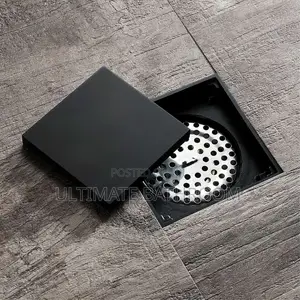 15x15cm Black Tiles Bathroom Floor Drain