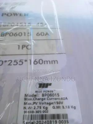 60 Amps MPPT Charge Controller (Blue Power)