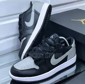 Original Nike Air Jordan 1 Low Shadow Grey Sneakers
