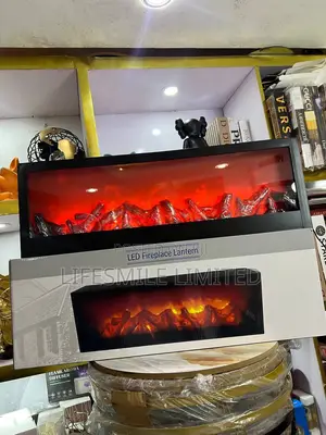 Big Led Fireplace Lantern