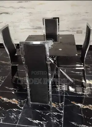 Classic 4 Seater Glass Dining Table