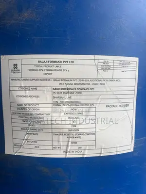Formalin ( Formaldehyde) 37%