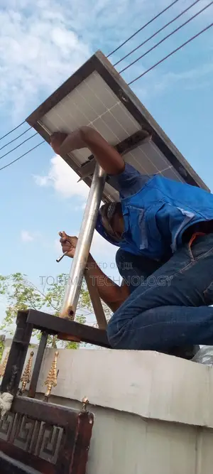 Installation of Solar Panel for Gate Automation