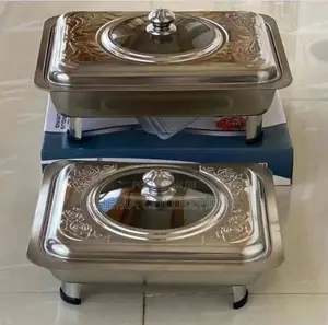 Table Top Chaffing Dish With Half Glass
