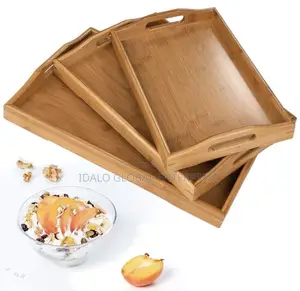 Bamboo Trays - 3 in 1 Wooden Trays