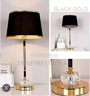 Black and Gold Bedside Light