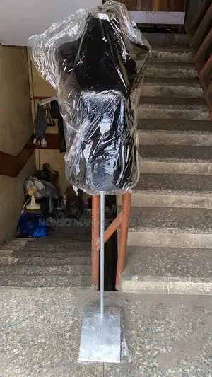 Black Female Dressform With Metal Base