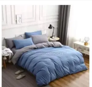 Double-Sided Plain Set of Duvet Bedsheet and Pillowcases