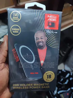 New Age 10,000mah 20w Holder Magnetic Wireless Power Bank