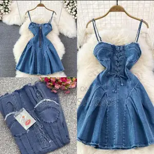 Trendy Short Jean Dress