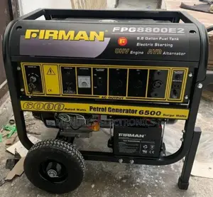 Firman Black Petrol Generator Model Fpg8800e2 6.5kva 100%