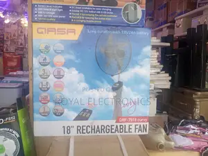 New Qasa 18 Inches Rechargeable Standing Fan