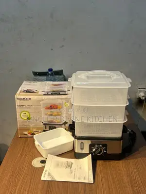 3 Layer Silver Crest Food Steamer, Designed in Style.