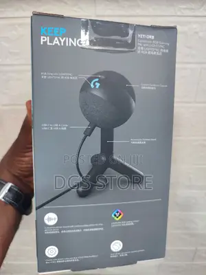 Logitech Yeti Orb Condenser RGB Gaming Mic With Lightsync