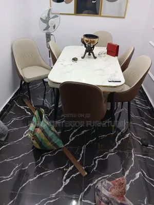 6 Seater Marble Dining Set