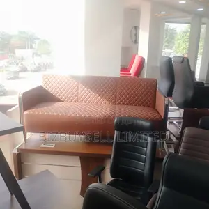 5 Seaters Mini Sofa and Glass Center Table.