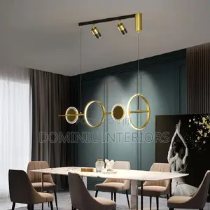Island Creative Gold Hanging Lamp