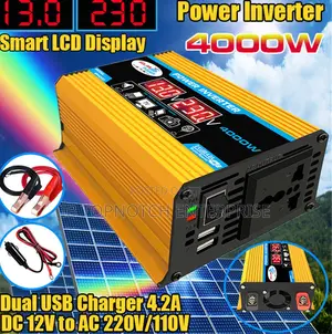 Get Portable Power 12V to AC Inverter 4000watt Peak
