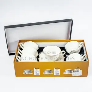 Acar 6pc Omega Porcelain Tea Cup Set