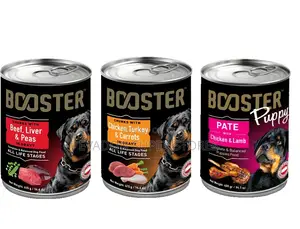 Booster Dog Food. By24 Cans