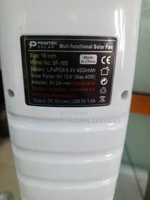 Solar Rechargeable Fan + Solar Panels