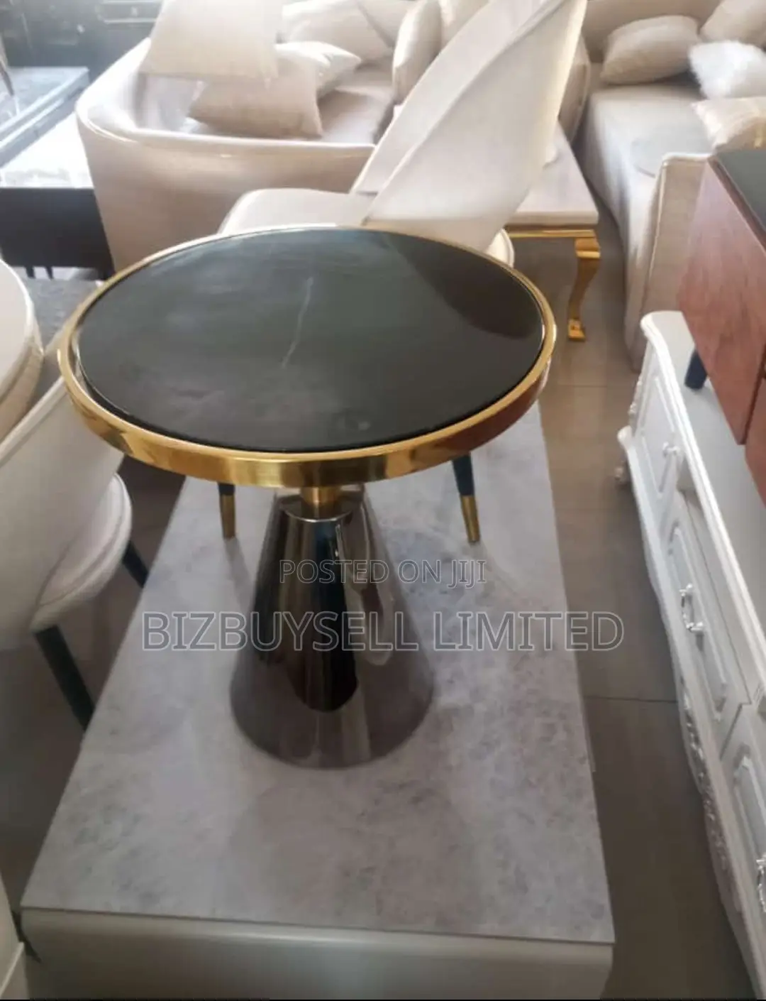 Marble Side Stools .