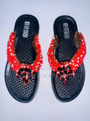 Colourful Beaded Quality Women's Slippers