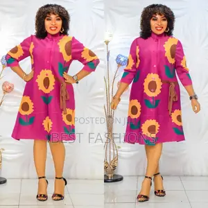 Original Flower Print Miyaki Gown