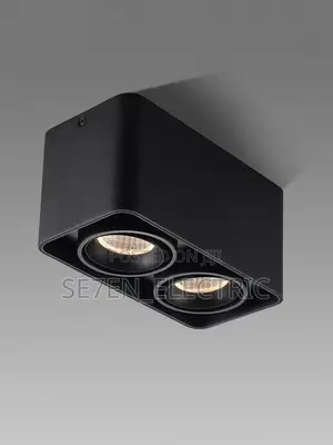 Led Surface Mounted Cob Downlight Black 2in1
