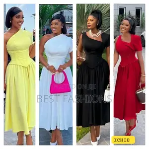 Trendy Ladies Single Strap Midi Gown