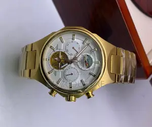 Original Lamborghini Swiss Chronograph Gold Chain in Store