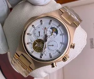 Original Lamborghini Chronograph Rose Gold Chain Watch