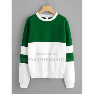 Danami Women Long Sleeve Contrast Designed Sweatshirt