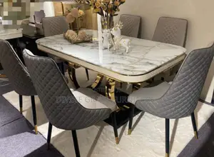 Marble Top Dinning Table With Chairs