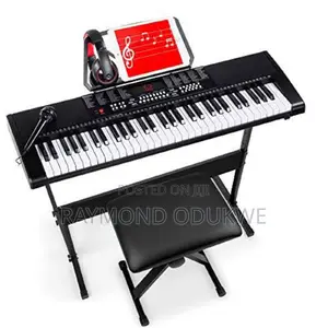 Portable Keyboard Piano With Adapter and Headphone
