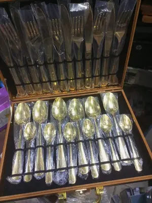 Original Gold 24pcs Cutlery Set Stainless Steel Spoon Fork