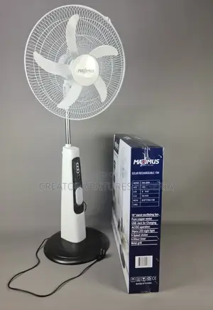Maximums Solar Rechargeable Fan 18,Fully Copper,Very Durable