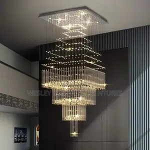 7ft Long Crystal Chandelier Light