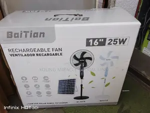 16" Solar Standing Fan