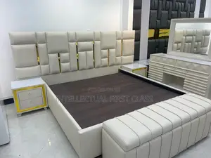 Set of 6 by 6 Padded Bed Frame