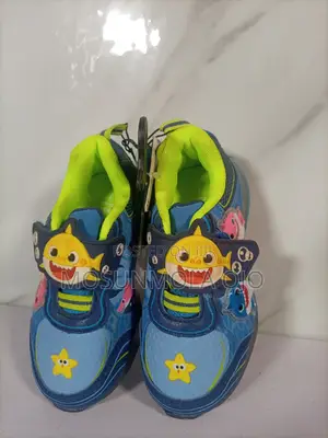 Baby Shark Toddler Boys Light Up Athletic Sneakers