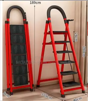SIX STEPS Stainless Steel Ladder for Multipurpose Home Used
