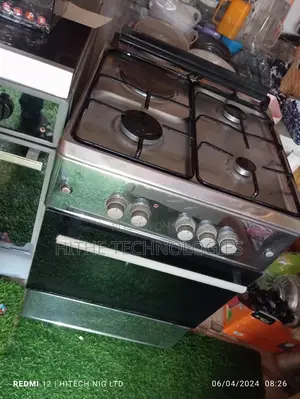 60 by 60 Stainless Body Pre-Owned Maxi Gas Cooker 3 + 1