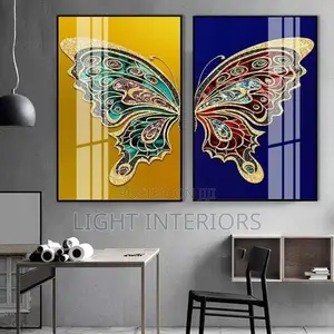 Acrylic Glass Butterfly Two in One Art Work