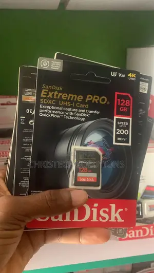 Sandisk 128gb Extreme Pro Uhs-I SDXC Memory Card